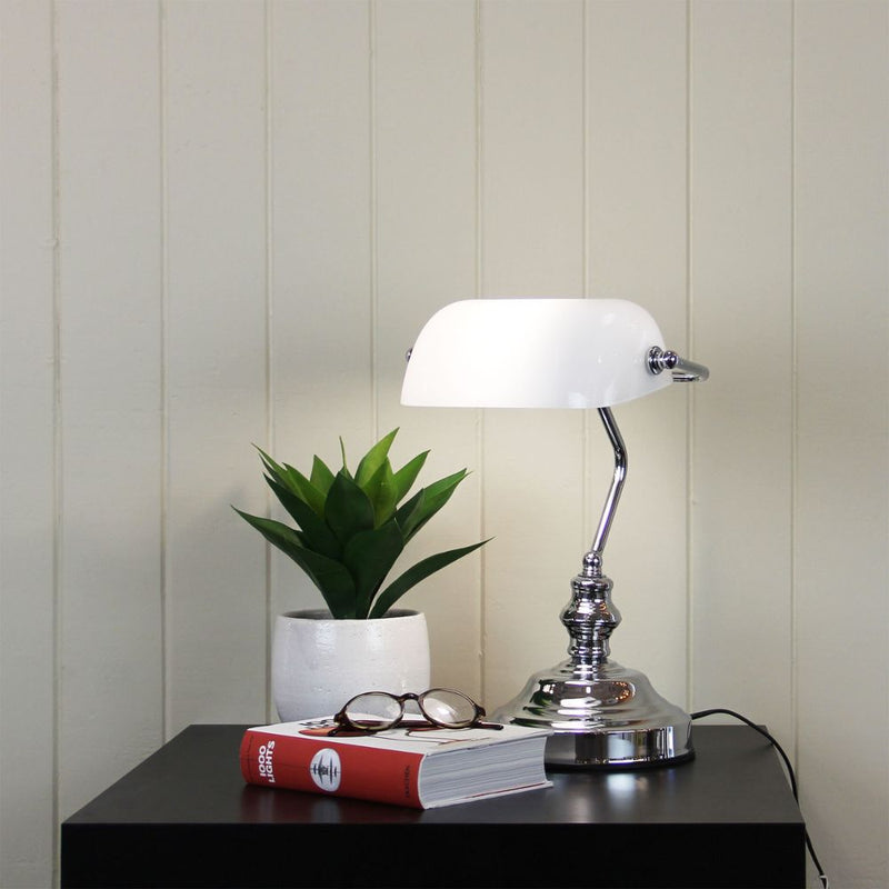 Oriel BANKERS - Touch Table Lamp-Oriel Lighting-Ozlighting.com.au
