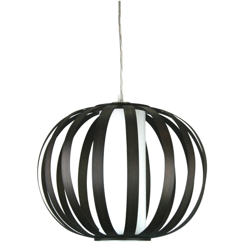 Oriel BUCO Shade - Dark-Brown Slated-Cane-Oriel Lighting-Ozlighting.com.au
