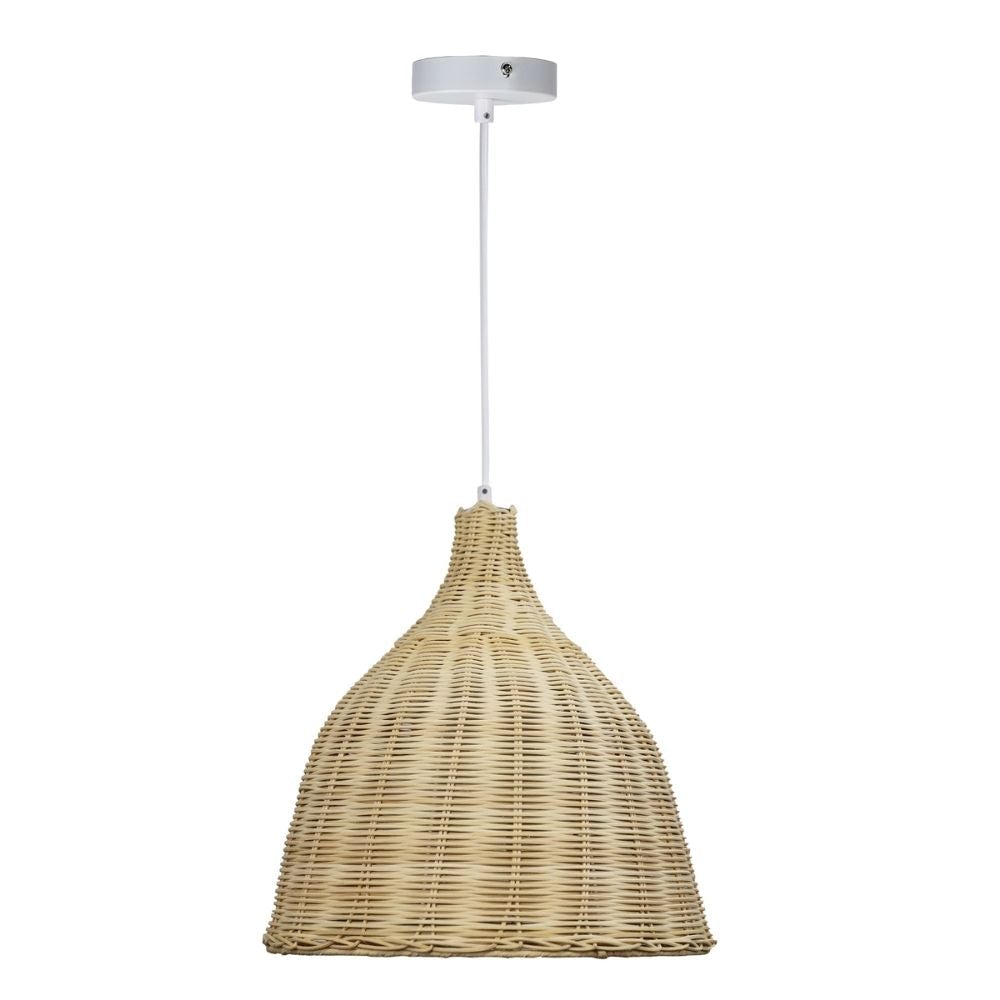 Oriel BUKIT Pendant - 1 Light Cane-Oriel Lighting-Ozlighting.com.au