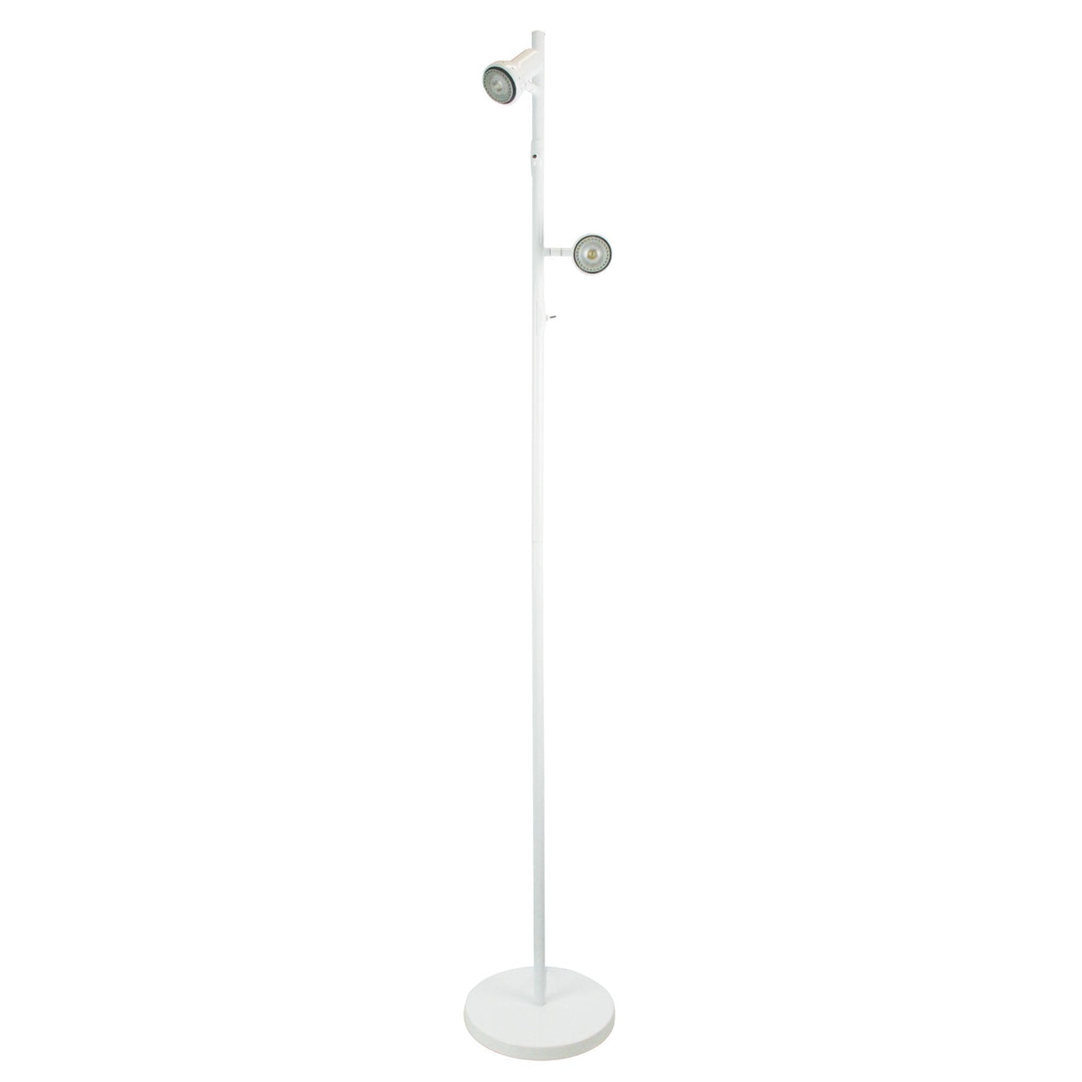 Oriel DAXAM LED Floor Lamp - 2x7W Twin Adjustable, 5000K-Oriel Lighting-Ozlighting.com.au