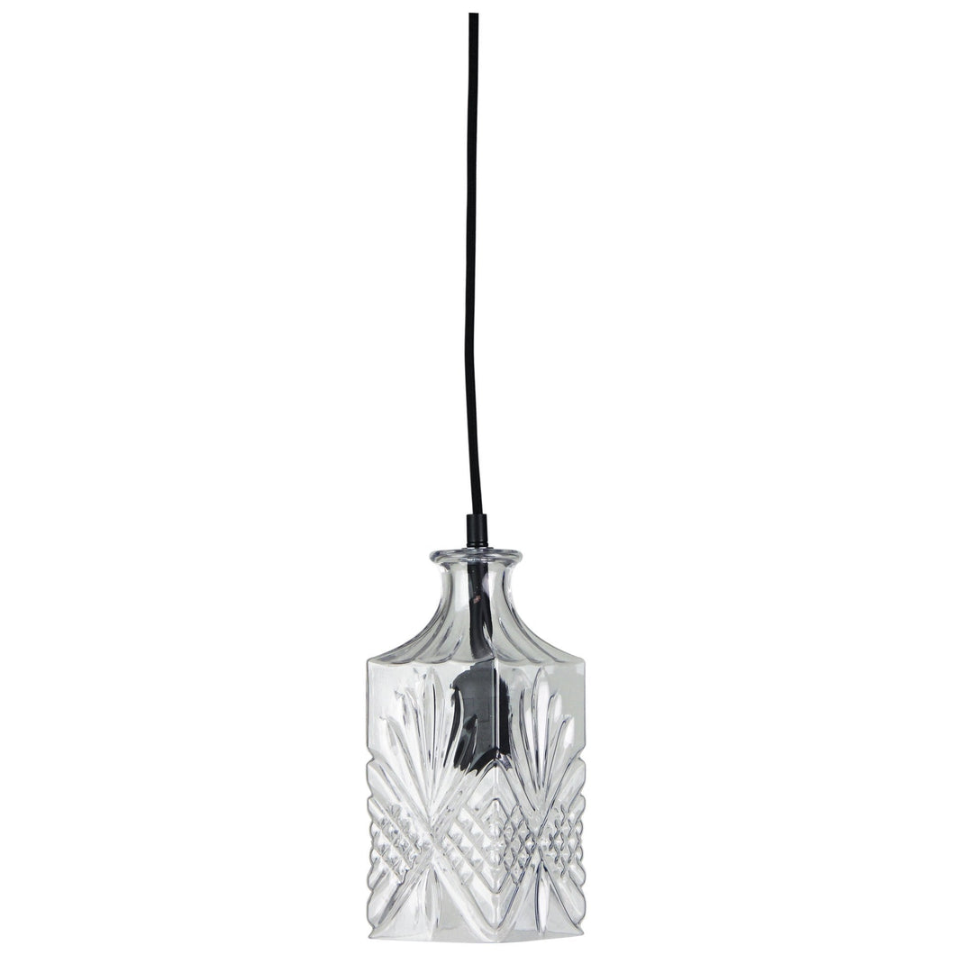 Oriel DECANT - 1 Light Vintage Cut Glass Pendant-Oriel Lighting-Ozlighting.com.au