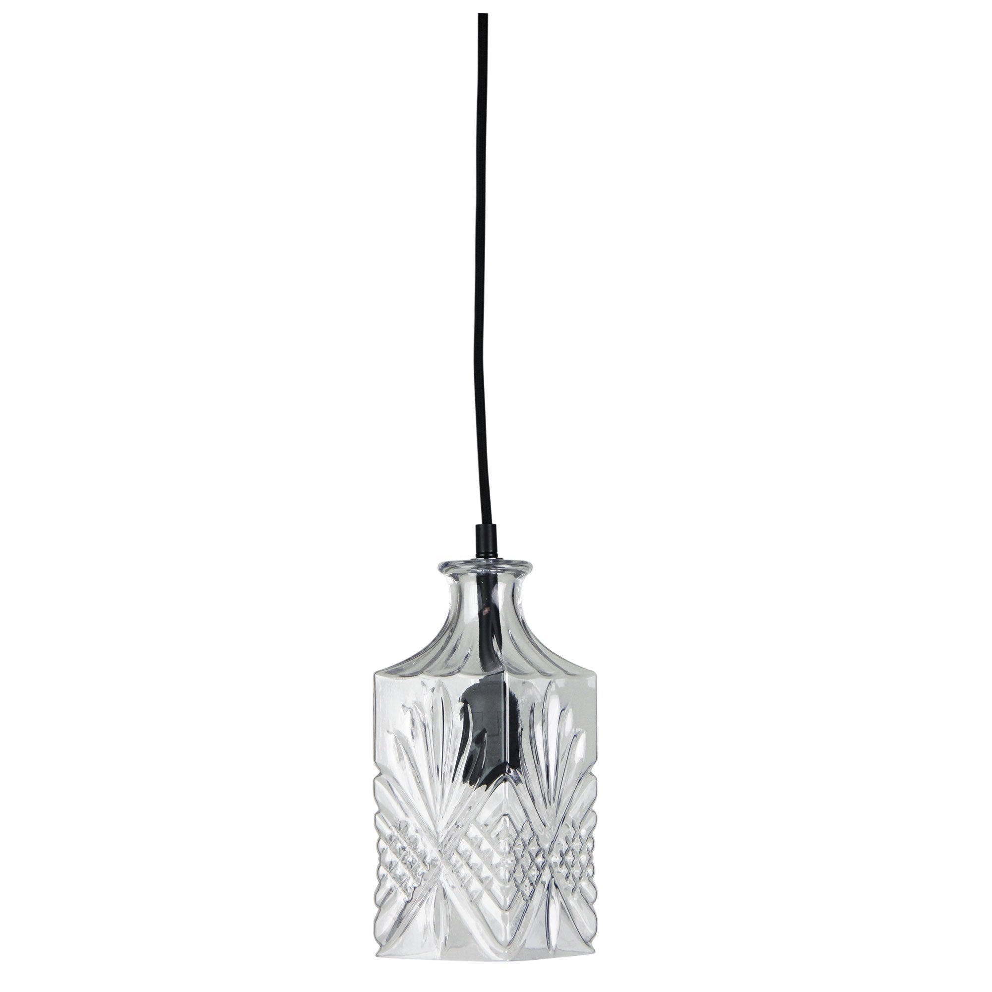 Oriel DECANT - 1 Light Vintage Cut Glass Pendant-Oriel Lighting-Ozlighting.com.au