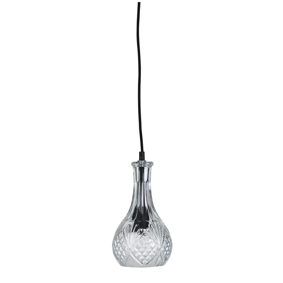 Oriel DECANT Pendant - 1 Light Vintage Cut Glass-Oriel Lighting-Ozlighting.com.au