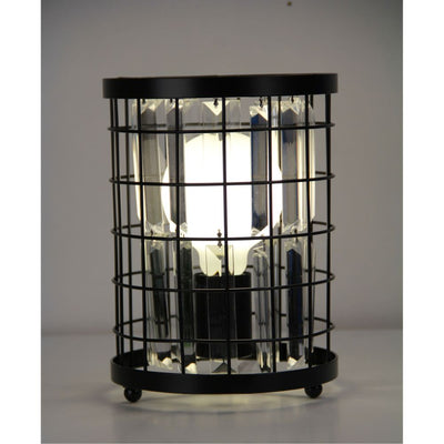 Oriel DELAWARE - Crystal Caged Bedside Table Lamp-Oriel Lighting-Ozlighting.com.au