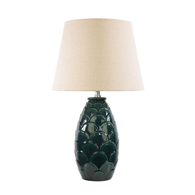Oriel DELPHIN - Textured Ceramic Table Lamp-Oriel Lighting-Ozlighting.com.au
