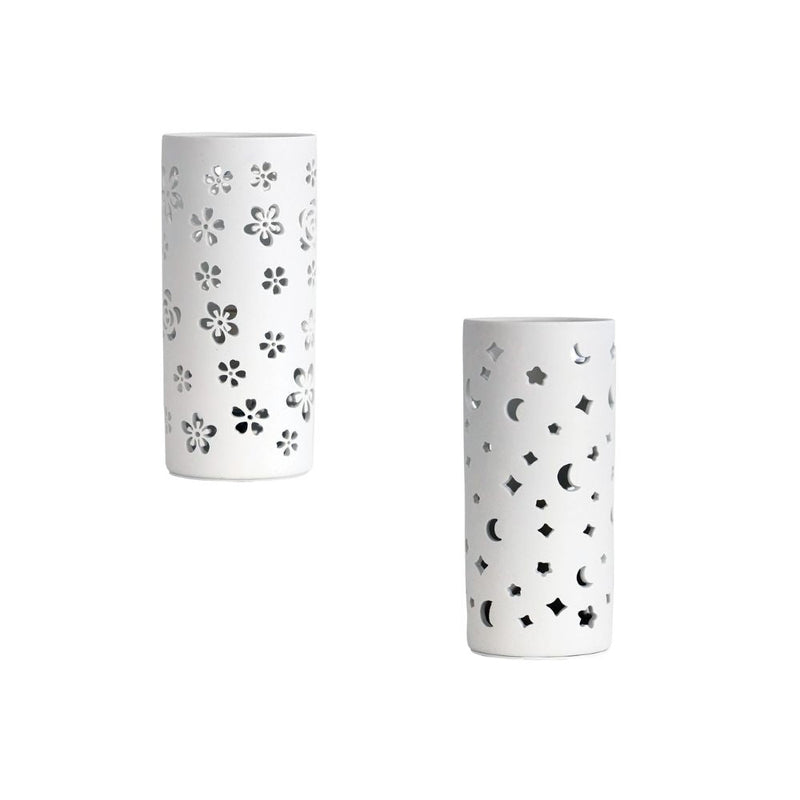 Oriel DIANNA - 25W Ceramic Lamp with Floral or Astral Pattern-Oriel Lighting-Ozlighting.com.au