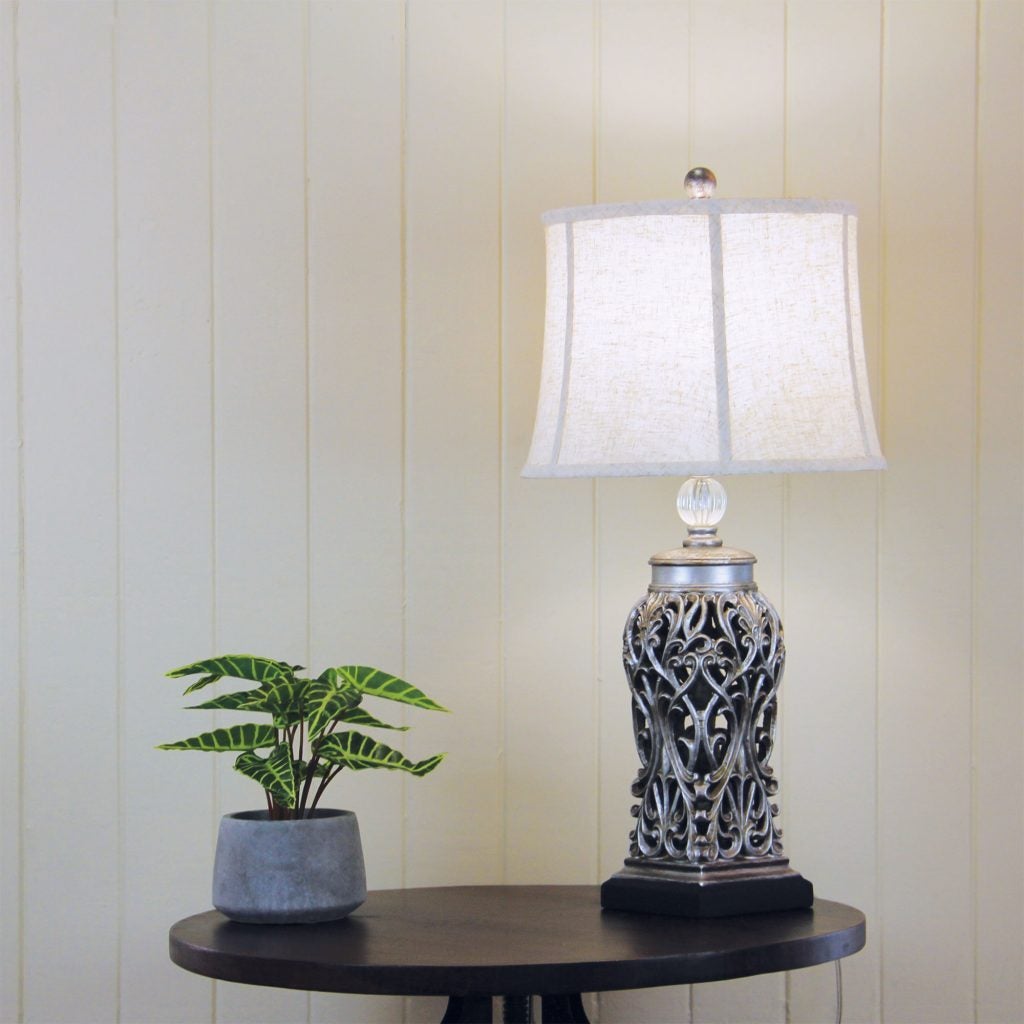 Oriel DORNE - Classic Lamp with Harp Shade-Oriel Lighting-Ozlighting.com.au