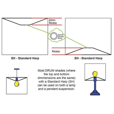 Oriel DRUM - Cotton Drum Shade Only - TABLE LAMP BASE/SUSPENSION REQUIRED-Oriel Lighting-Ozlighting.com.au