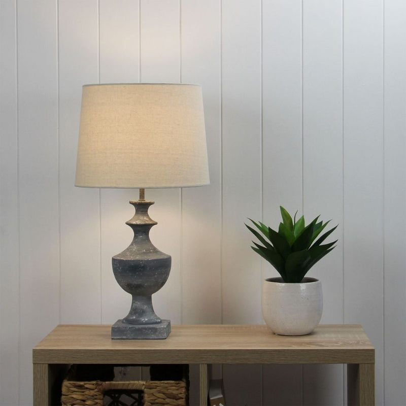 Oriel EXETER - Resin Table Lamp-Oriel Lighting-Ozlighting.com.au