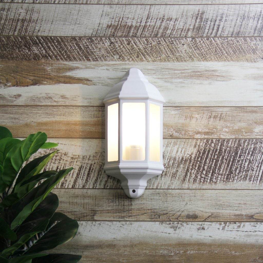 Oriel FENCHURCH - 1 Light Half Exterior Traditional Outdoor Wall Bracket Light IP44-Oriel Lighting-Ozlighting.com.au