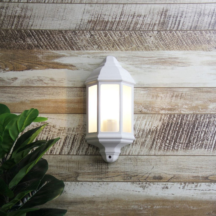 Oriel FENCHURCH - 1 Light Half Exterior Traditional Outdoor Wall Bracket Light IP44-Oriel Lighting-Ozlighting.com.au