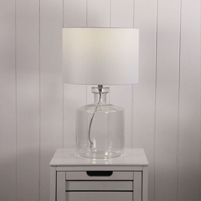 Oriel FERMO - Clear Glass Table Lamp-Oriel Lighting-Ozlighting.com.au