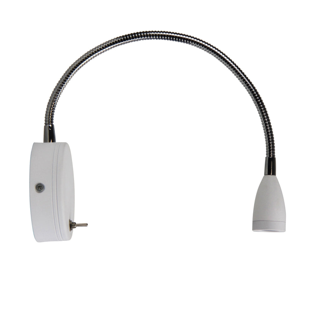 Oriel FLEXI - 3W LED Switched Flexible Interior Wall Light - 4000K-Oriel Lighting-Ozlighting.com.au