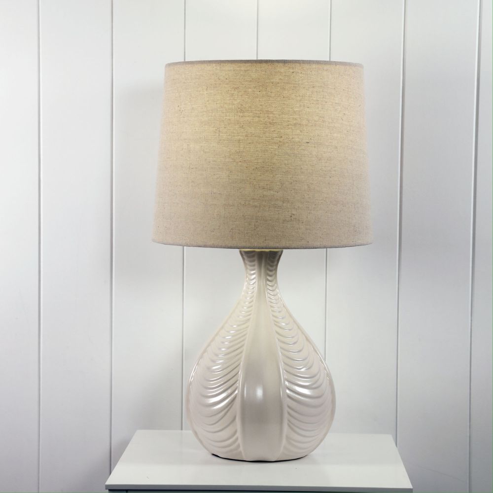 Oriel GAIA Table Lamp - Textured Ceramic-Oriel Lighting-Ozlighting.com.au