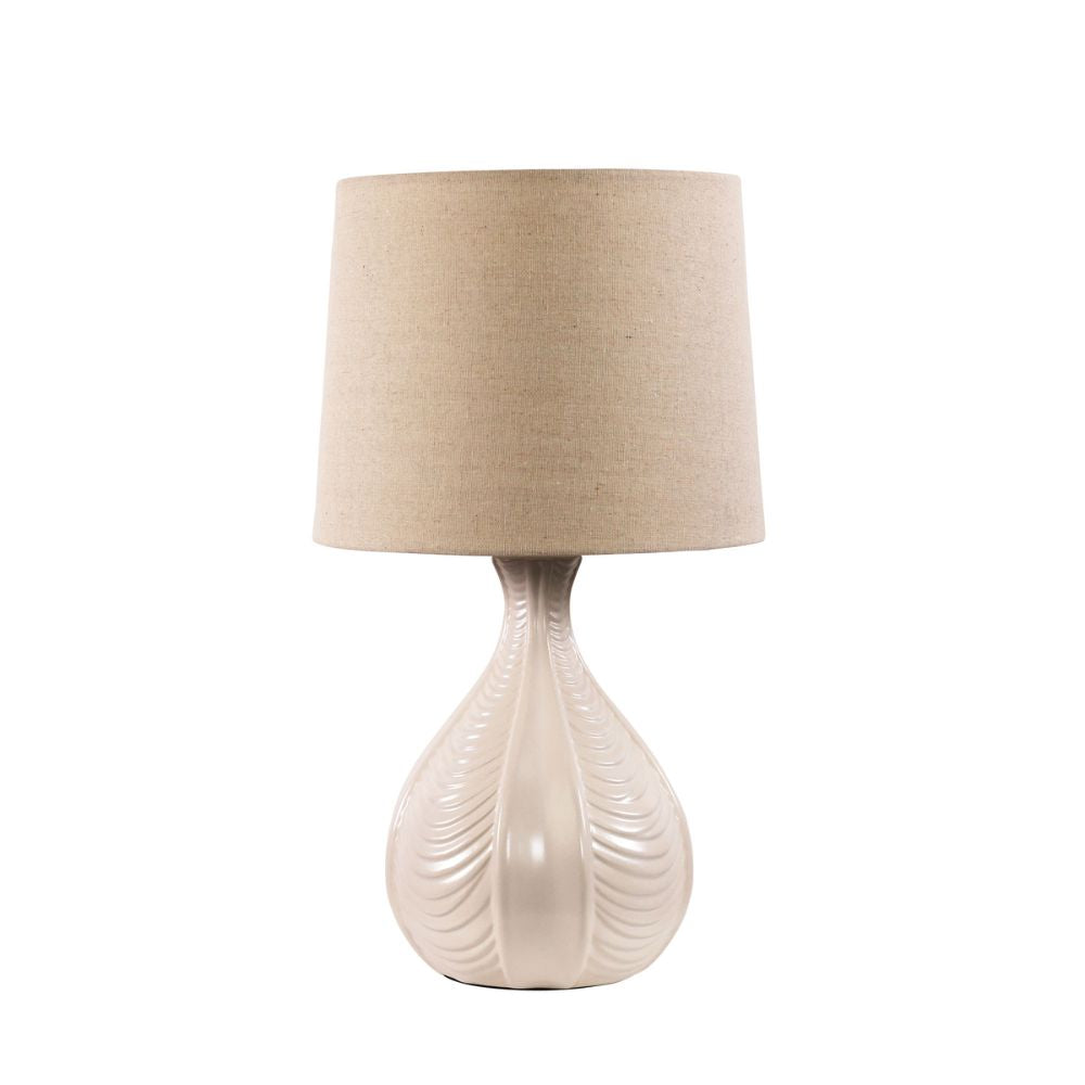 Oriel GAIA Table Lamp - Textured Ceramic-Oriel Lighting-Ozlighting.com.au