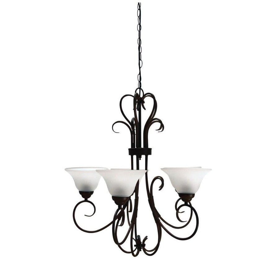 Oriel GASTON - 5 Light Frost Pendant-Oriel Lighting-Ozlighting.com.au