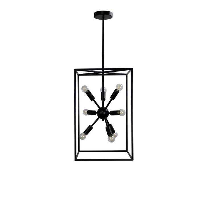 Oriel GEORGETOWN - 8 Light Designer Box Metal Pendant-Oriel Lighting-Ozlighting.com.au