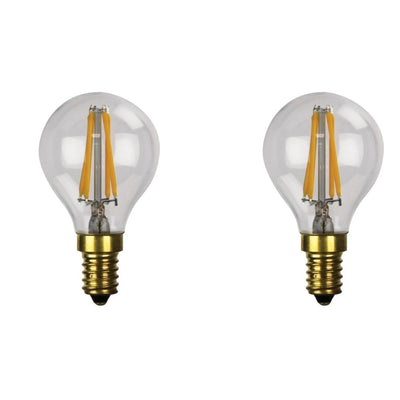 Oriel GLOBE-G45 - 2W/4W LED Dimmable Fancy Round G45 Shape Filament Clear Globe - E14-Oriel Lighting-Ozlighting.com.au