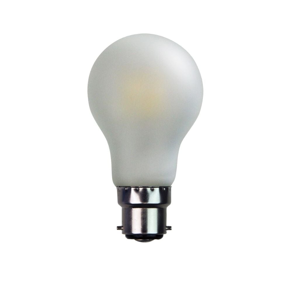 Oriel GLOBE-GLS LED Globe - 6W, GLS A60 Shape Matt Frosted Glass, B22/E27-Oriel Lighting-Ozlighting.com.au