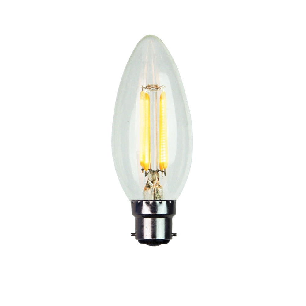 Oriel GLOBE-LF-C35 LED Globe - 4W, Filament Dimmable, B22/E14-Oriel Lighting-Ozlighting.com.au