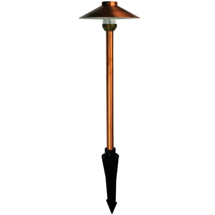 Oriel GOYA - G4 12V DC Exterior Hooded Spike Path Light IP44 Copper - DRIVER REQUIRED-Oriel Lighting-Ozlighting.com.au