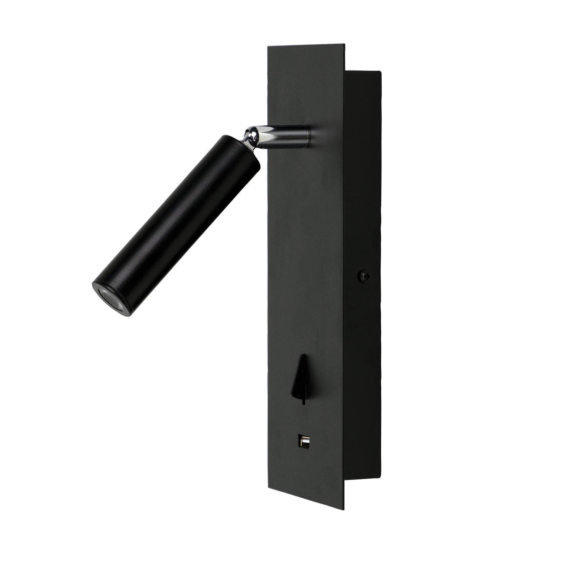 Oriel HOTEL LED Wall Light - 3W, Interior Bedside Focus, Spot with USB Charging IP20, 4000K-Oriel Lighting-Ozlighting.com.au