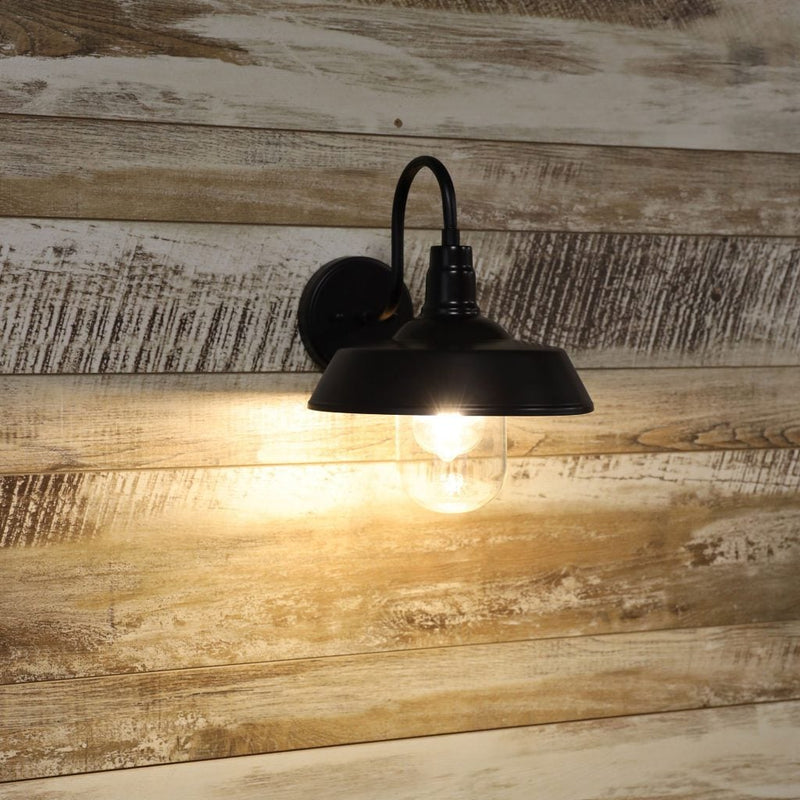 Oriel HUDSON - 1 Light Barn Style Exterior Wall Light IP44-Oriel Lighting-Ozlighting.com.au