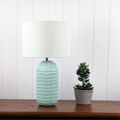 Oriel HURLEY - Ceramic Table Lamp with Shade-Oriel Lighting-Ozlighting.com.au