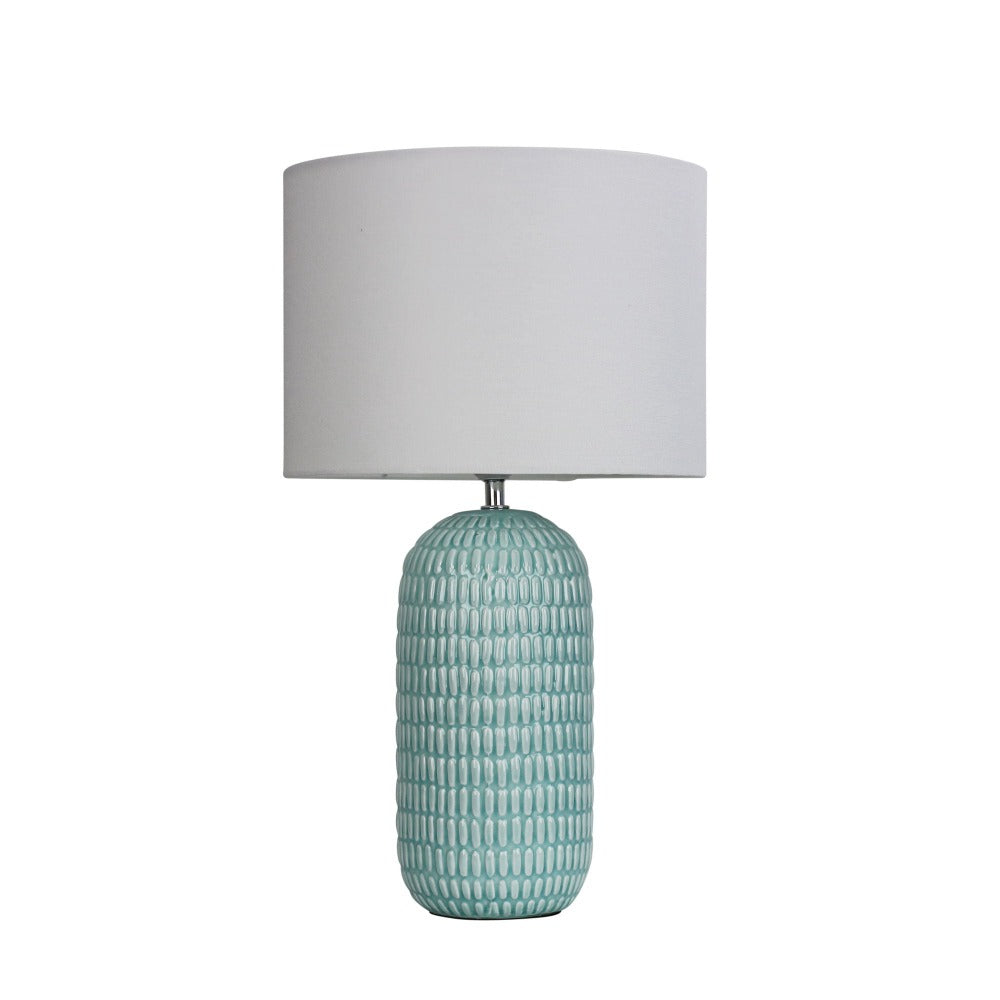 Oriel HURLEY Table Lamp - Ceramic, with Shade-Oriel Lighting-Ozlighting.com.au