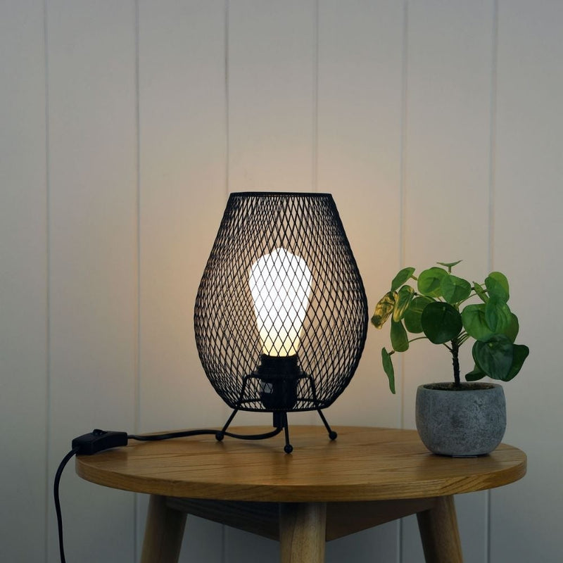 Oriel HYZER - Mesh Table Lamp-Oriel Lighting-Ozlighting.com.au