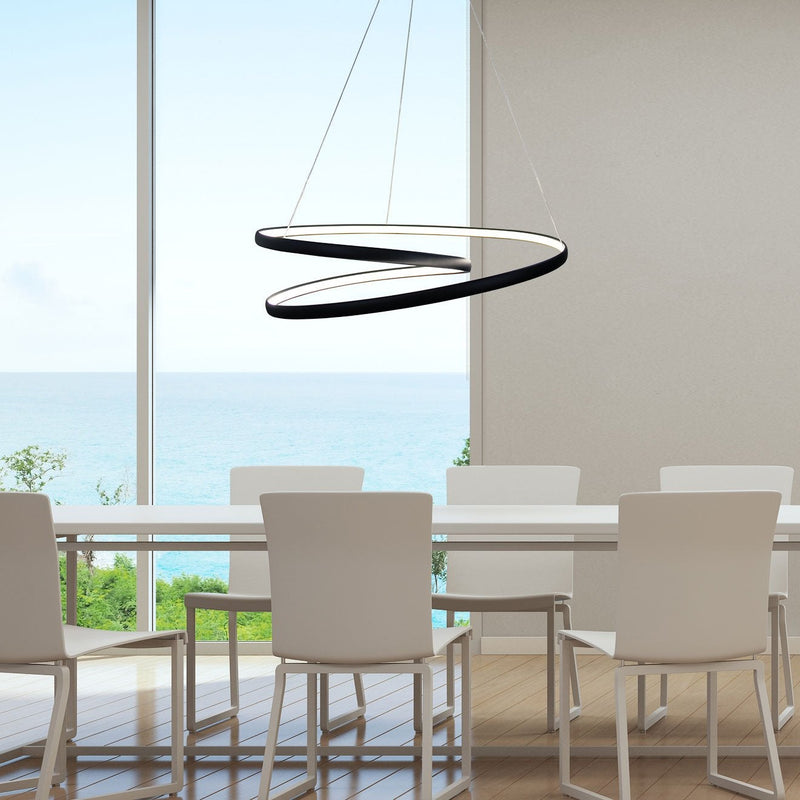 Oriel INFINITY - 50W Modern LED Spiral Ring Pendant - 4000K-Oriel Lighting-Ozlighting.com.au
