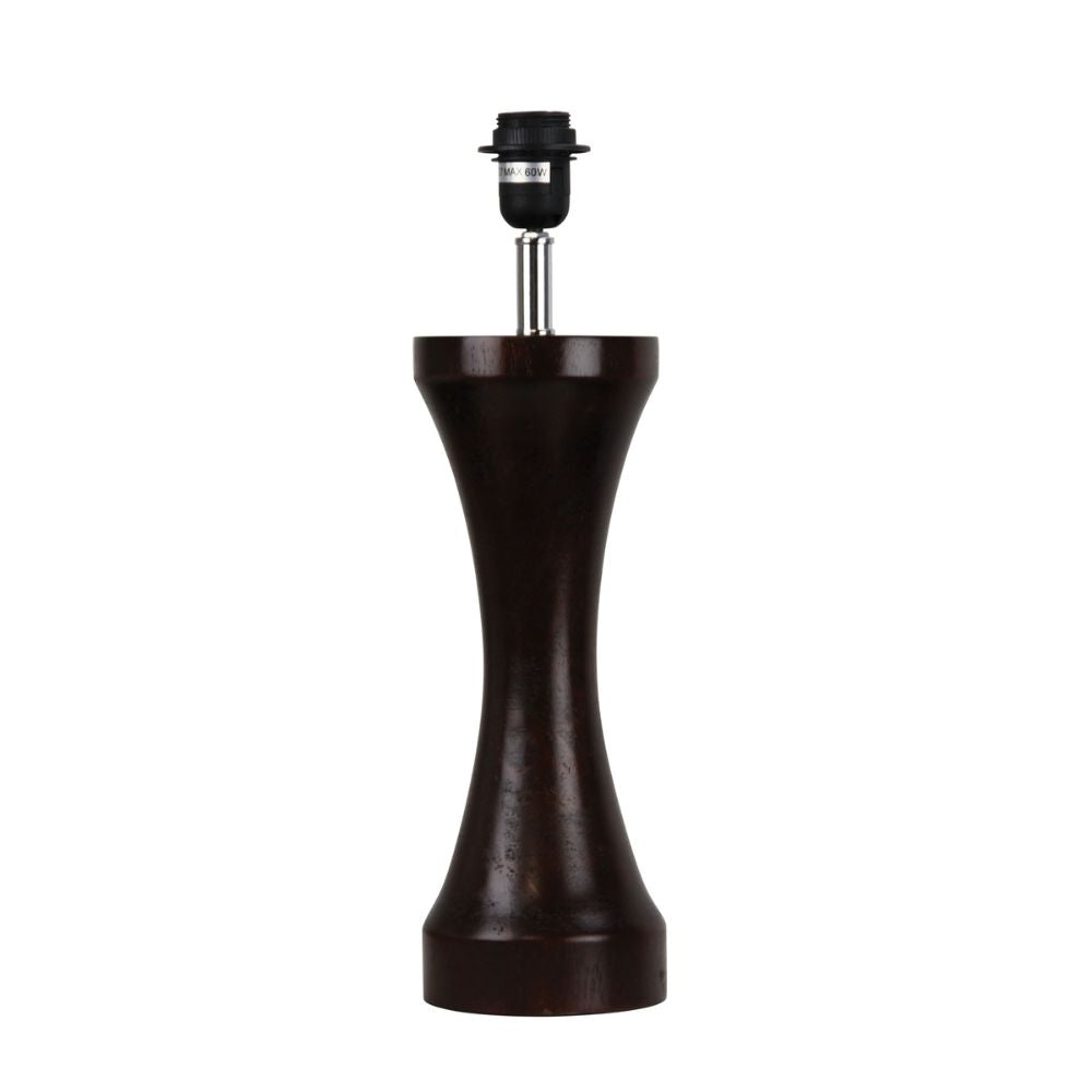 Oriel KETU 400 Table Lamp Base - Spindle Wenge Timber-Oriel Lighting-Ozlighting.com.au