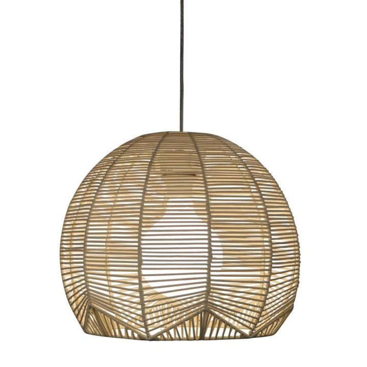 Oriel KOGA - 1 Light Rattan Pendant Shade Only - SUSPENSION REQUIRED-Oriel Lighting-Ozlighting.com.au