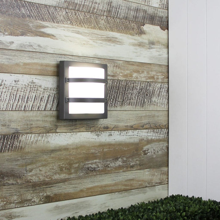 Oriel LARGO - Modern Exterior Premium Outdoor Bulkhead Bunker Wall Light IP65-Oriel Lighting-Ozlighting.com.au