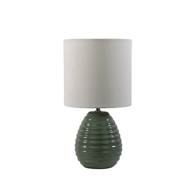 Oriel LAUREL - Textured Ceramic Table Lamp-Oriel Lighting-Ozlighting.com.au