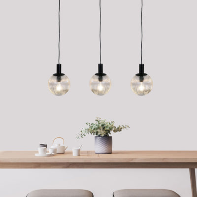 Oriel LEGARNO - 3 Light Clear Glass Pendant-Oriel Lighting-Ozlighting.com.au