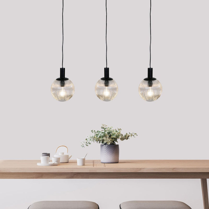 Oriel LEGARNO - 3 Light Clear Glass Pendant-Oriel Lighting-Ozlighting.com.au