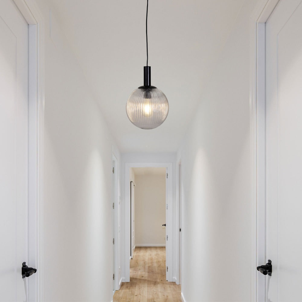 Oriel LEGARNO Pendant - 1 Light Clear Glass-Oriel Lighting-Ozlighting.com.au