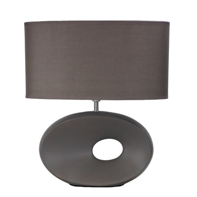Oriel LOUISE-TL - Ceramic Table Lamp with Shade-Oriel Lighting-Ozlighting.com.au