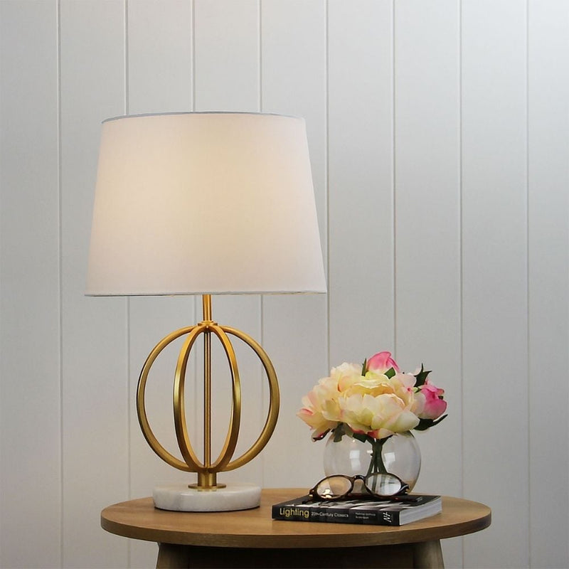 Oriel LOXTON - Marble Table Lamp-Oriel Lighting-Ozlighting.com.au