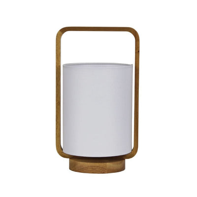 Oriel LUCIA - Natural Timber and Cotton Table Lamp-Oriel Lighting-Ozlighting.com.au