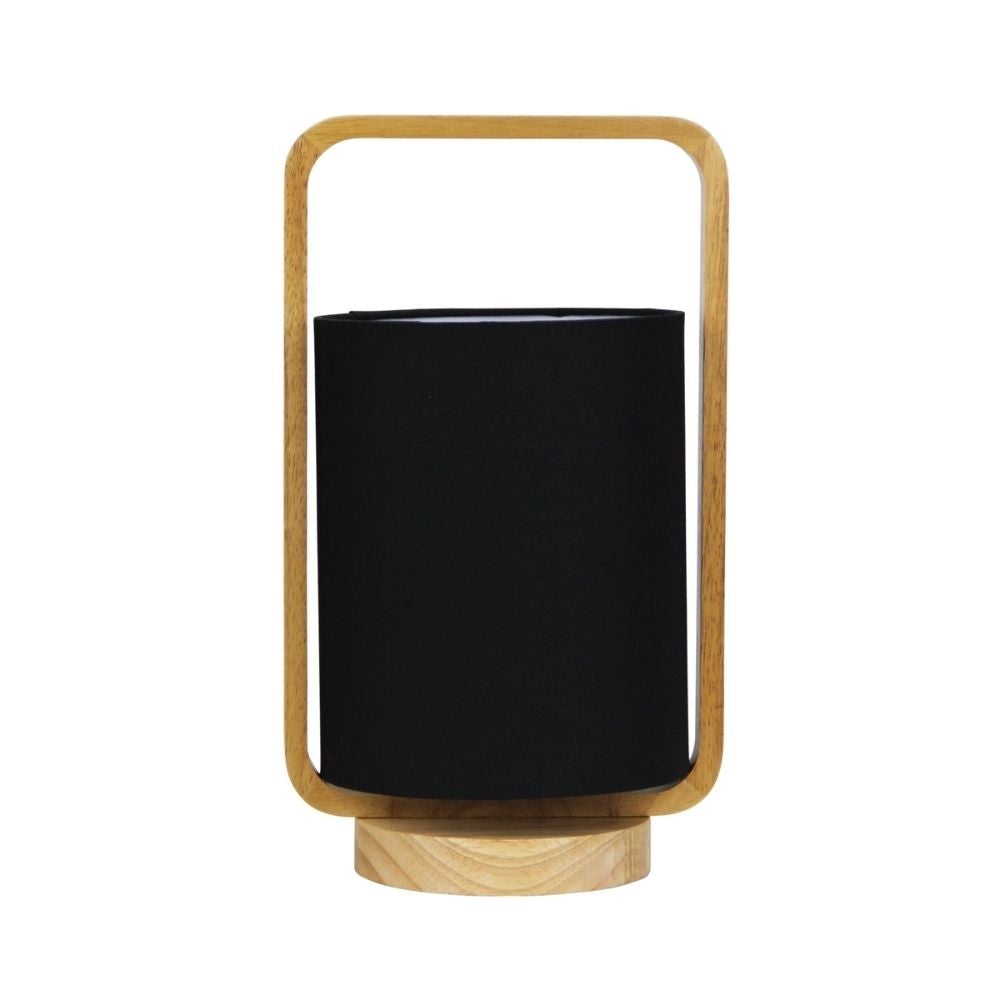 Oriel LUCIA Table Lamp - Natural Timber and Cotton-Oriel Lighting-Ozlighting.com.au
