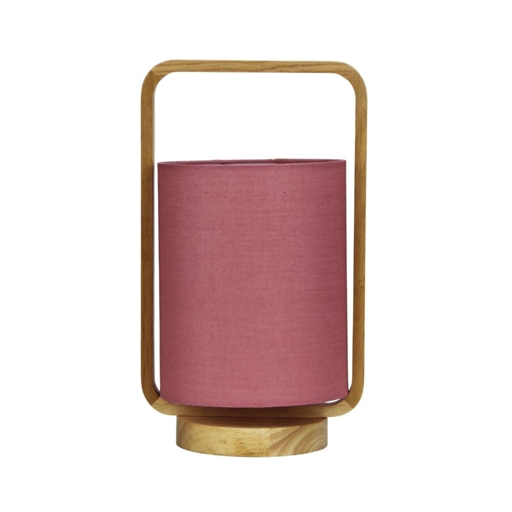 Oriel LUCIA Table Lamp - Natural Timber and Cotton-Oriel Lighting-Ozlighting.com.au