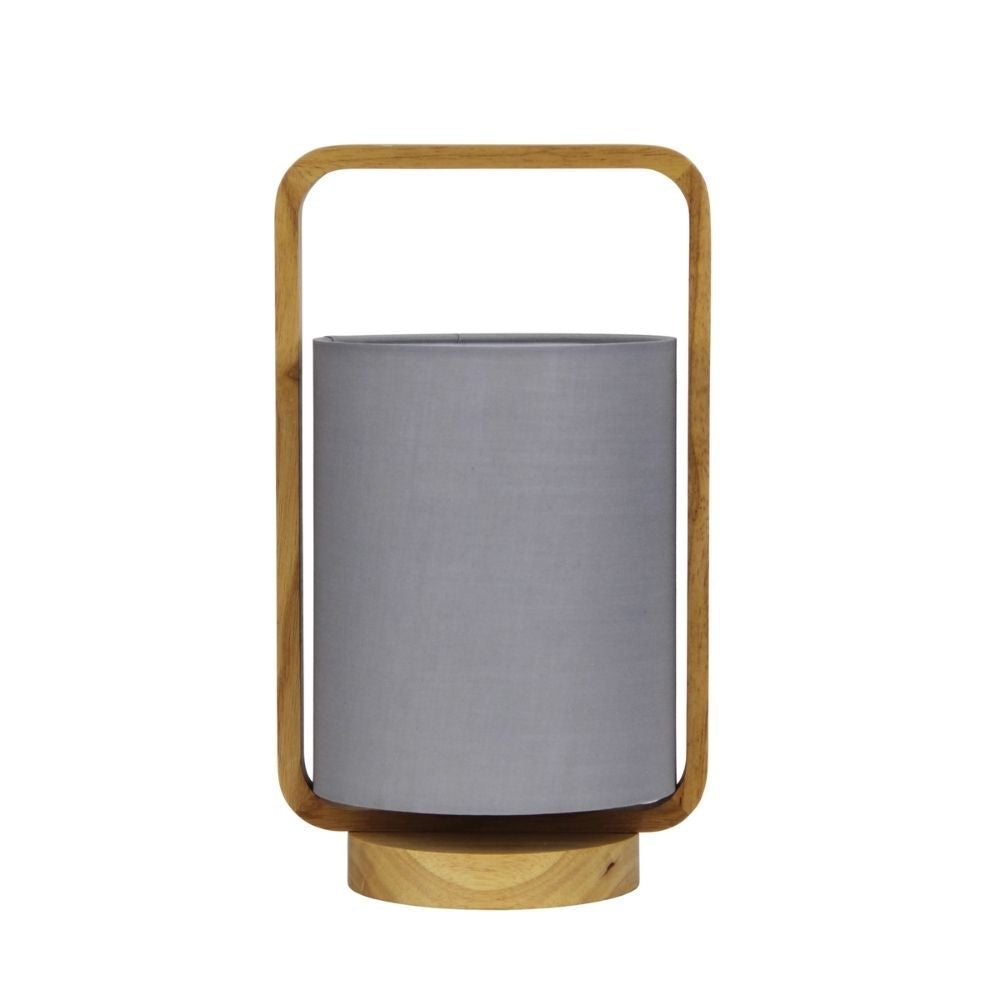 Oriel LUCIA Table Lamp - Natural Timber and Cotton-Oriel Lighting-Ozlighting.com.au