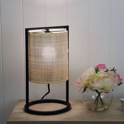 Oriel MANDALAY - Rattan Table Lamp-Oriel Lighting-Ozlighting.com.au