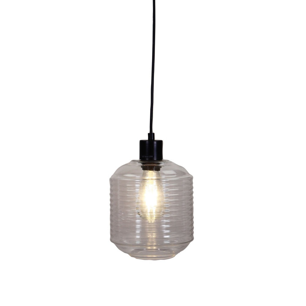 Oriel MARCONI Pendant - 1 Light Clear Glass-Oriel Lighting-Ozlighting.com.au