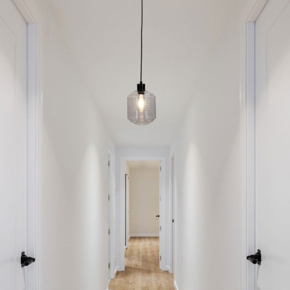 Oriel MARCONI Pendant - 1 Light Clear Glass-Oriel Lighting-Ozlighting.com.au