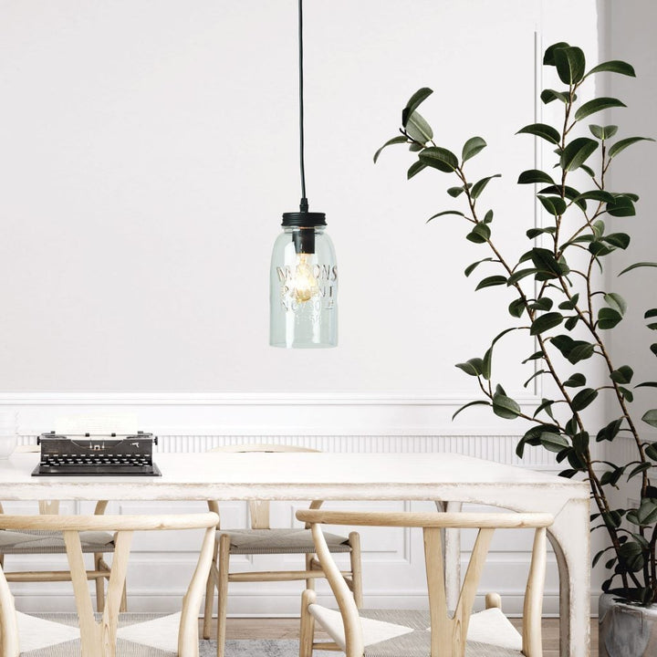 Oriel MASON - 1 Light Vintage Pendant Glass-Oriel Lighting-Ozlighting.com.au