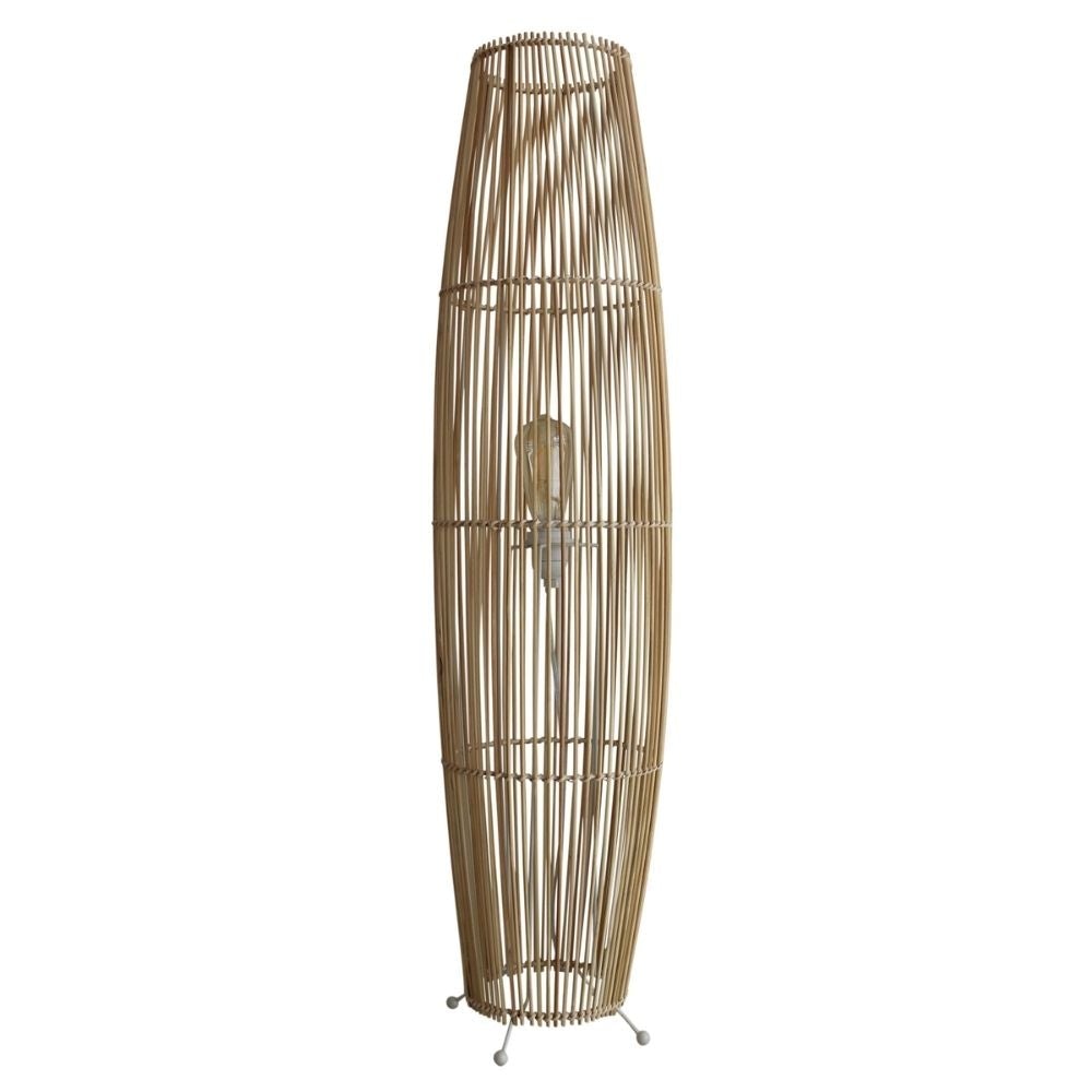 Oriel MATRAM Floor Lamp - Rattan-Oriel Lighting-Ozlighting.com.au