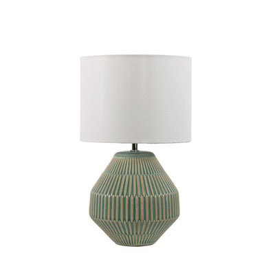 Oriel MAYA - Textured Ceramic Table Lamp-Oriel Lighting-Ozlighting.com.au